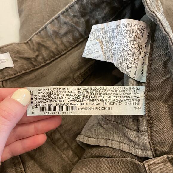 Zara Wide Leg Balloon Fit Pants Size 8 Style 8727 215 - Picture 6 of 10